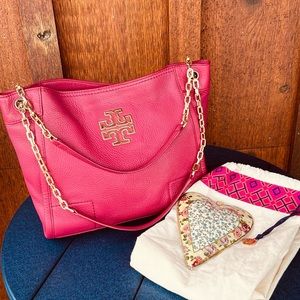 Tory Burch Pink Leather Shoulder Bag